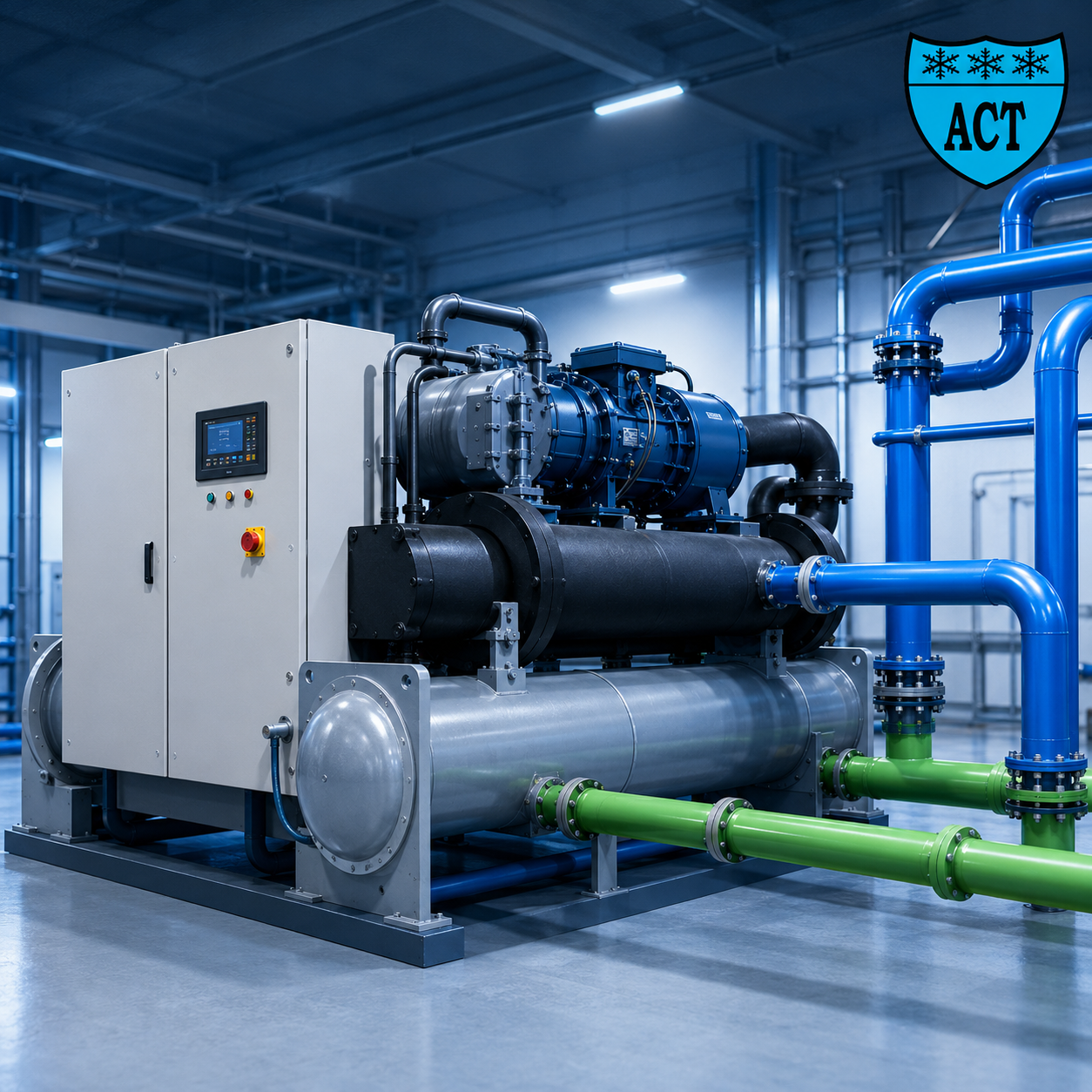 Chiller System profesional untuk industri dan gedung oleh AMIN COOL TEKNIK