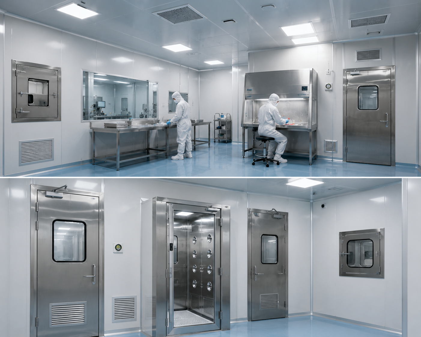 Clean Room profesional untuk industri farmasi dan elektronik oleh AMIN COOL TEKNIK