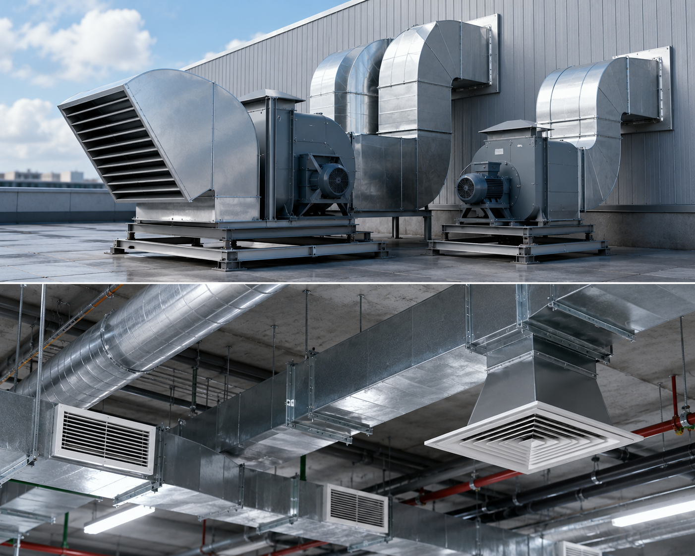 Exhaust & Fresh Air profesional untuk industri dan gedung oleh AMIN COOL TEKNIK
